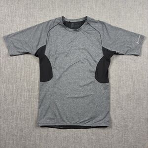 SECOND SKIN Quatroflx High Gauge Compression Shirt Men's L Grey/Black Athletic